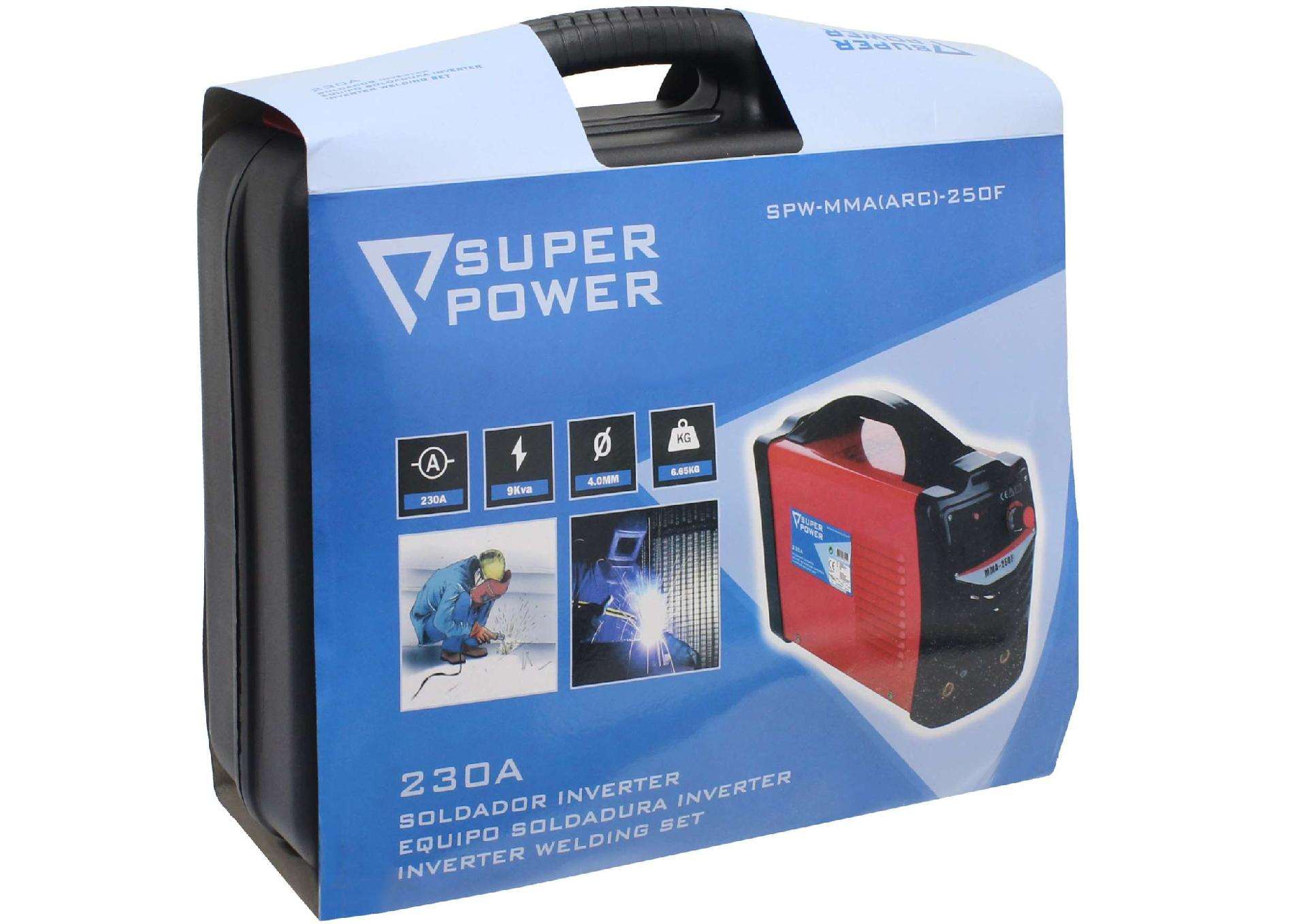 Soldador Inverter, 230A refª 73211 SUPER POWER