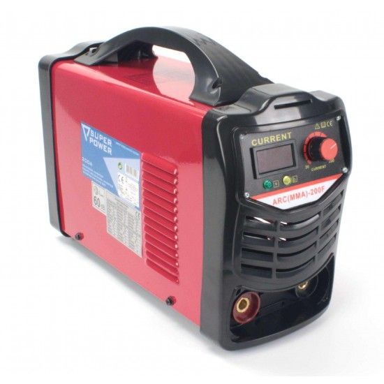 Soldador Inverter, 200A  ref 73210 SUPER POWER