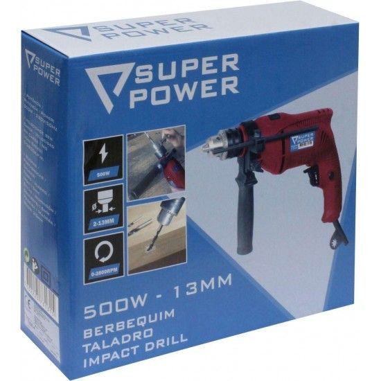 Berbequim, 13mm, 500W  ref 73131 SUPER POWER