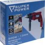 Berbequim, 13mm, 500W  ref 73131 SUPER POWER