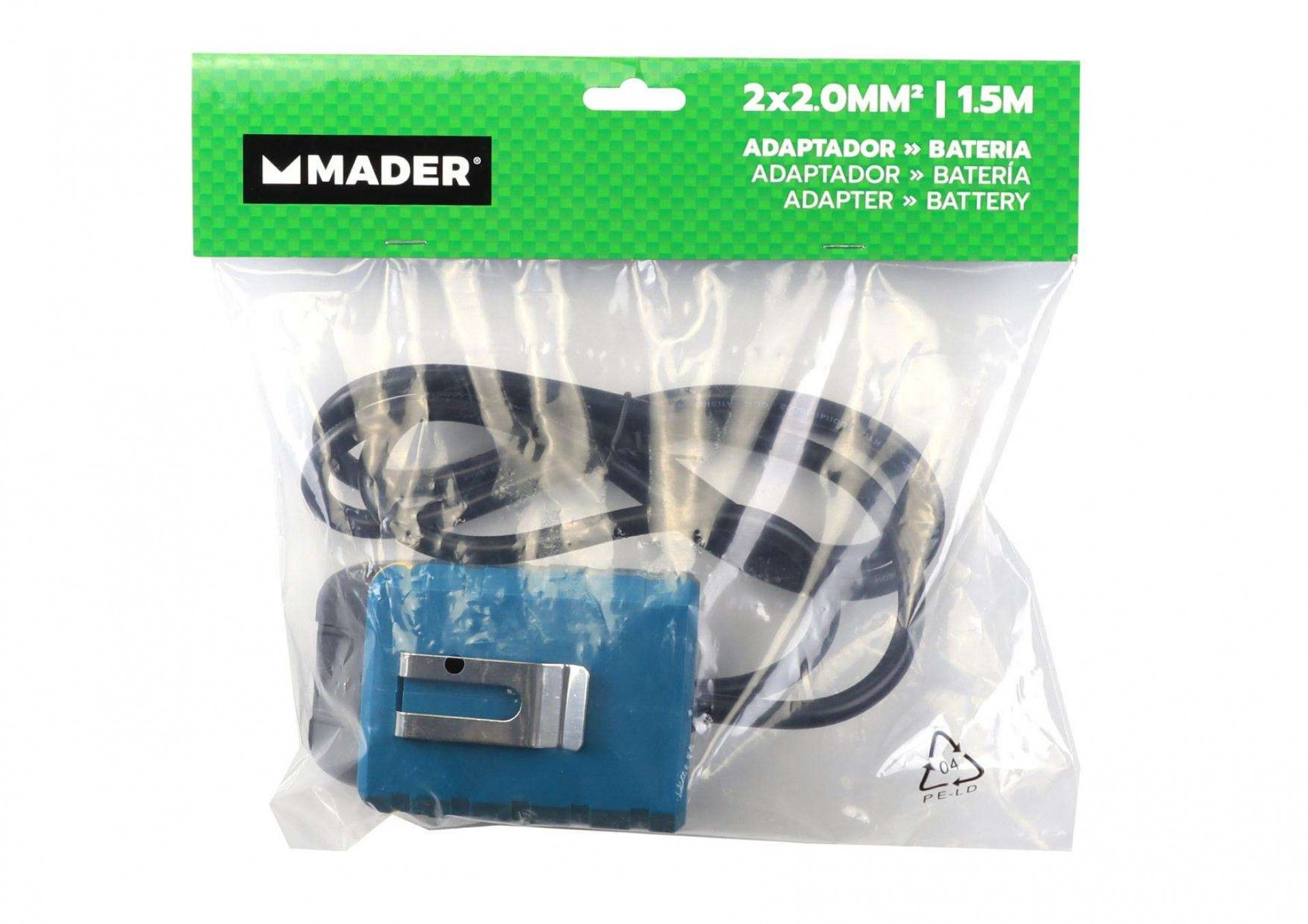 Adaptador para Bateria, 1.5m, 2x2.0mm² ref. 69662 MADER