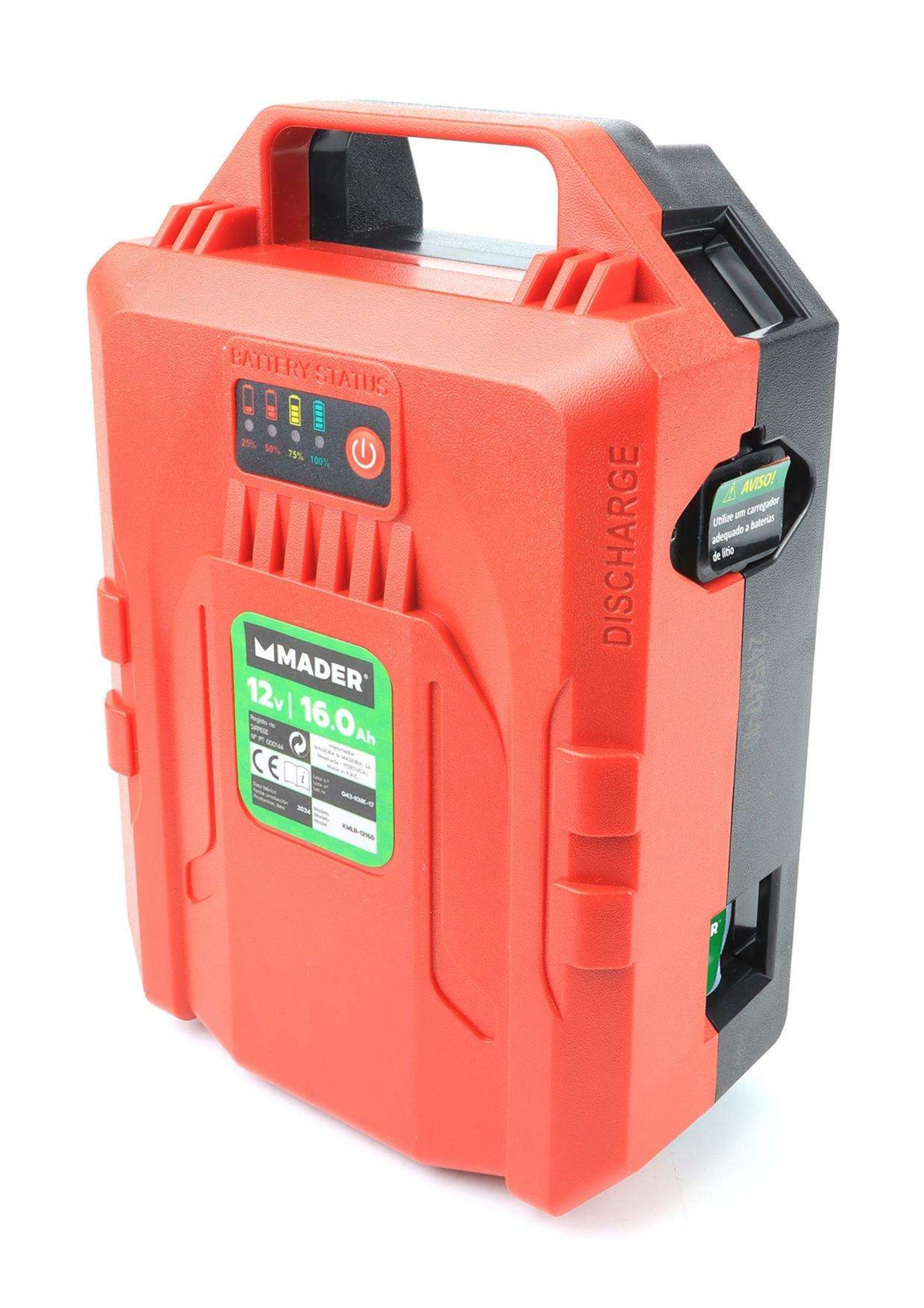 Bateria com Mochila, 12V, 16Ah refª 69651 MADER