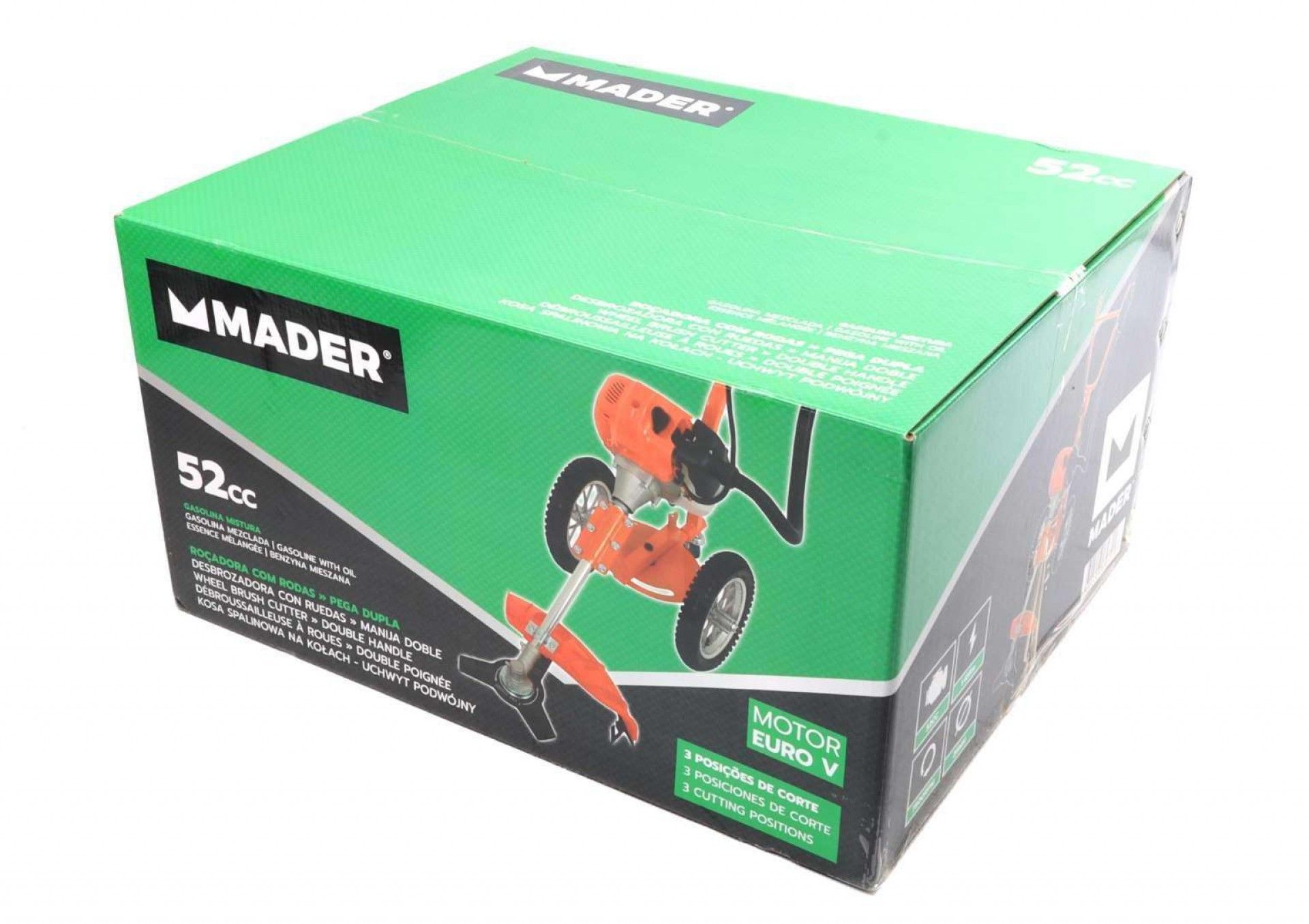 Roçadora, Rodas, 3 Posições, Pega Dupla, 52cc refª 69621 MADER