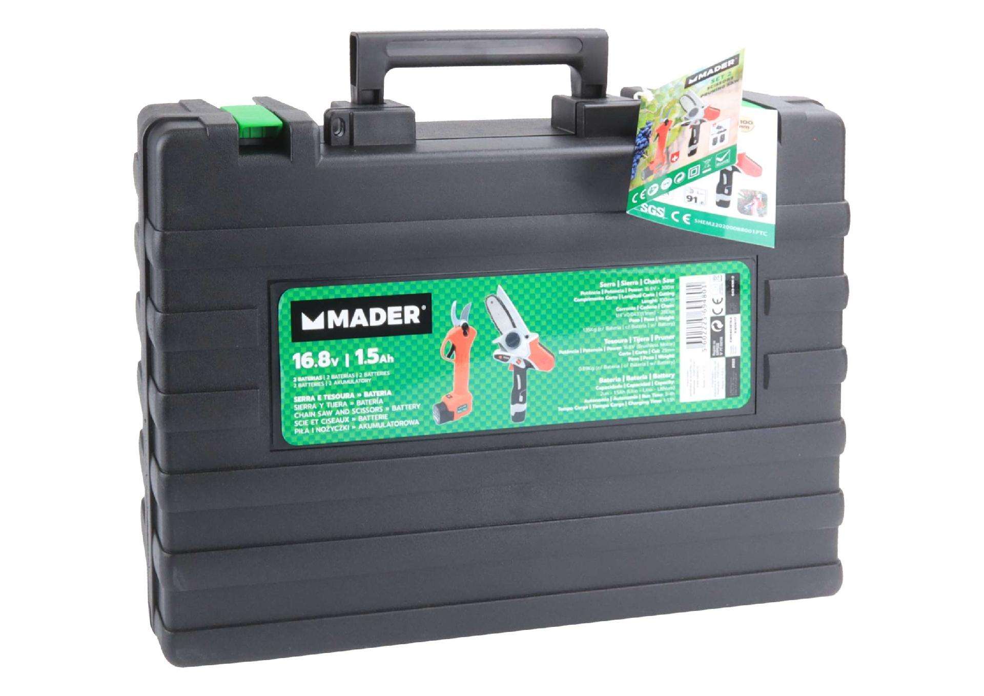 Serra e Tesoura, Bateria, 16.8V - 1.5Ah refª 69480 MADER