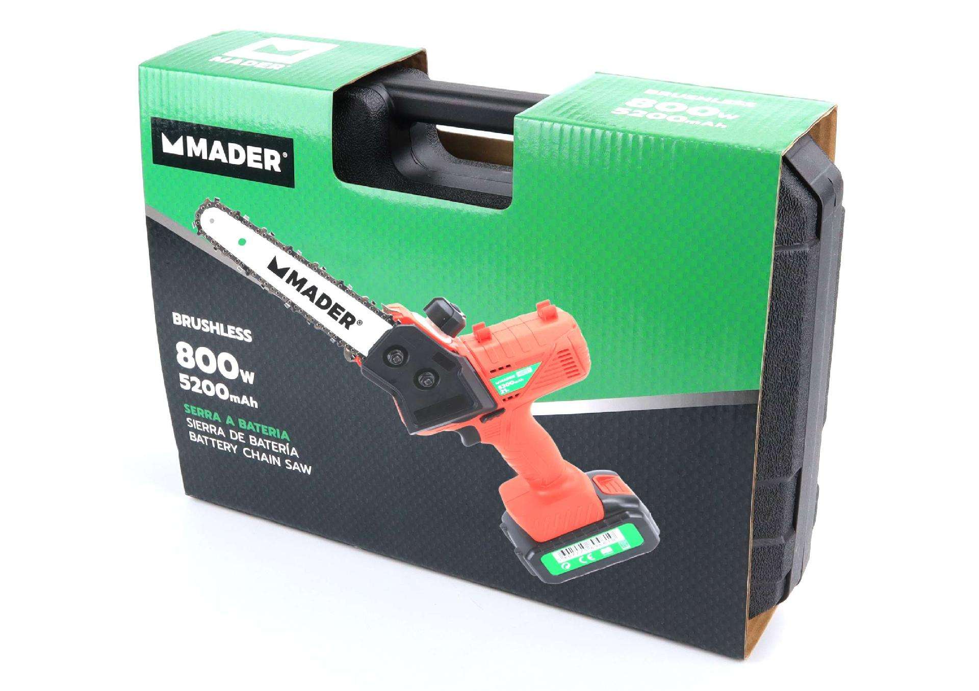 SERRA PODADORA Bateria, 800W, 5200mAh REF 69461 MADER