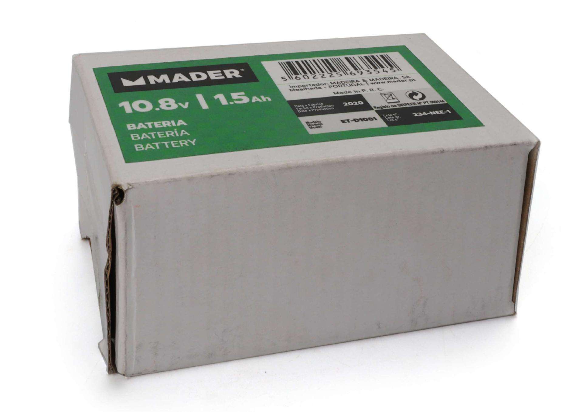 Bateria para Serrote Podar, 10.8V, 1.5Ah refª 69354 MADER