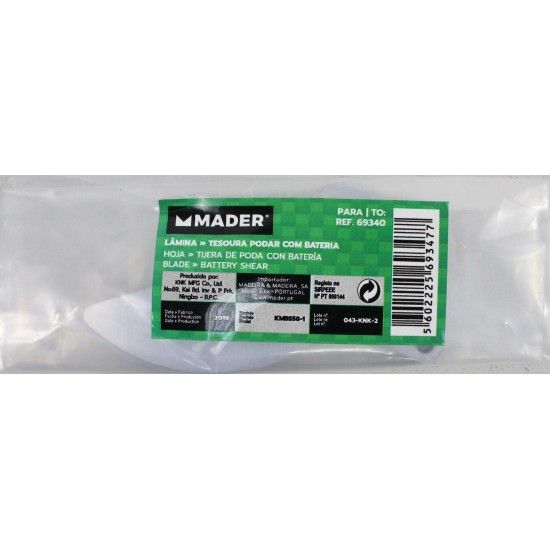 Lamina-MGD-P/ Tesoura de Podar para 69340 ref 69347 MADER