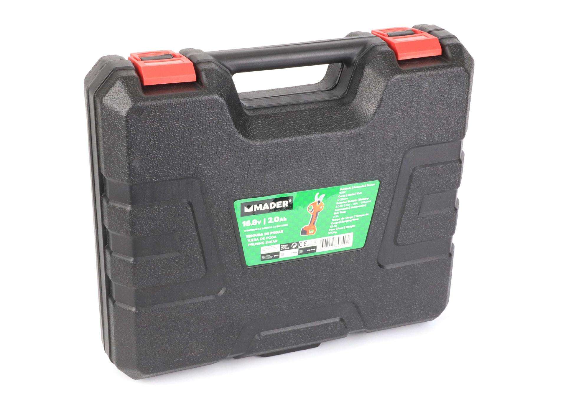 Tesoura de Podar, Bateria 16.8V, 2.0Ah refª 69349 MADER