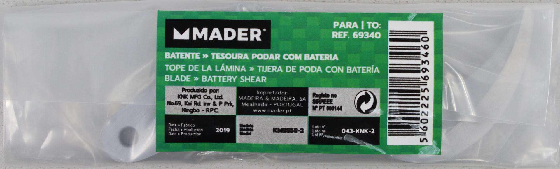 Batente-MGD- P Tesoura de Podar refª 69346 MADER