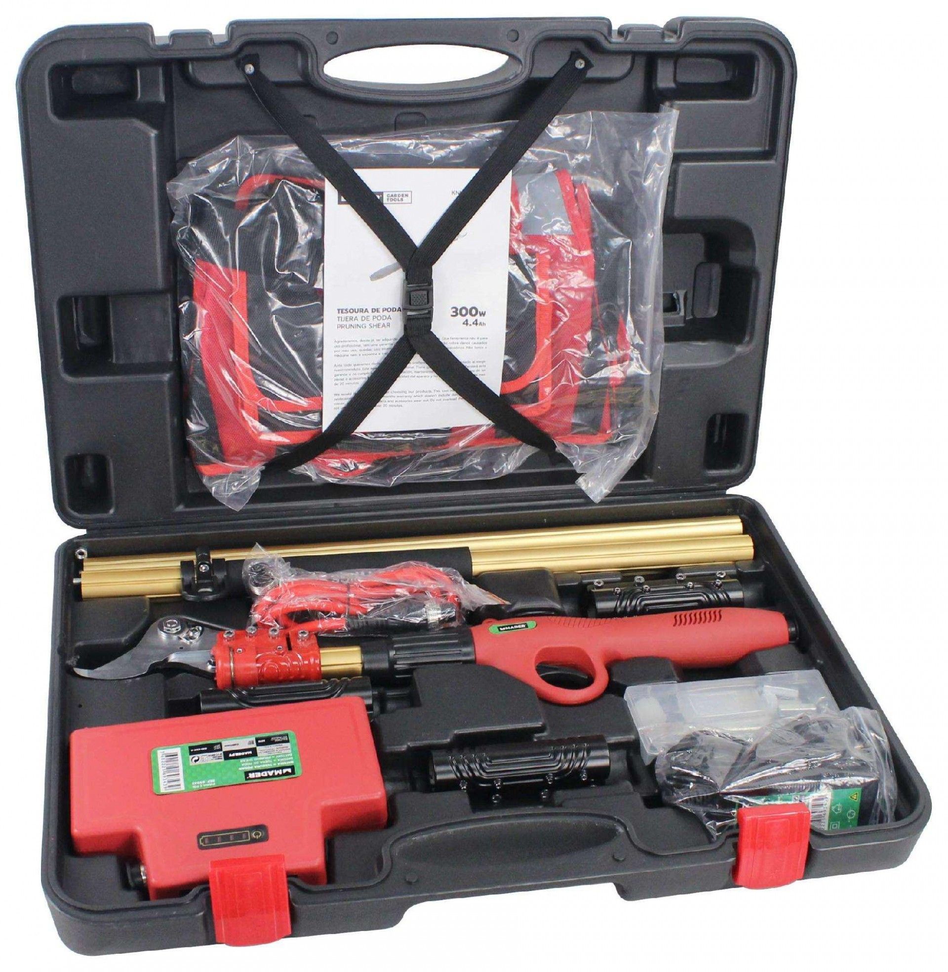 Tesoura de Podar Elétrica Extensível, a Bateria 300W refª 69343 MADER