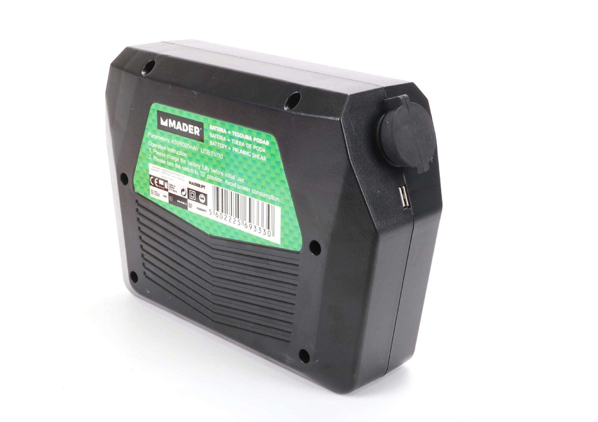 Tesoura de Podar, Bateria, 350W, 40V/6Ah refª 69342 MADER