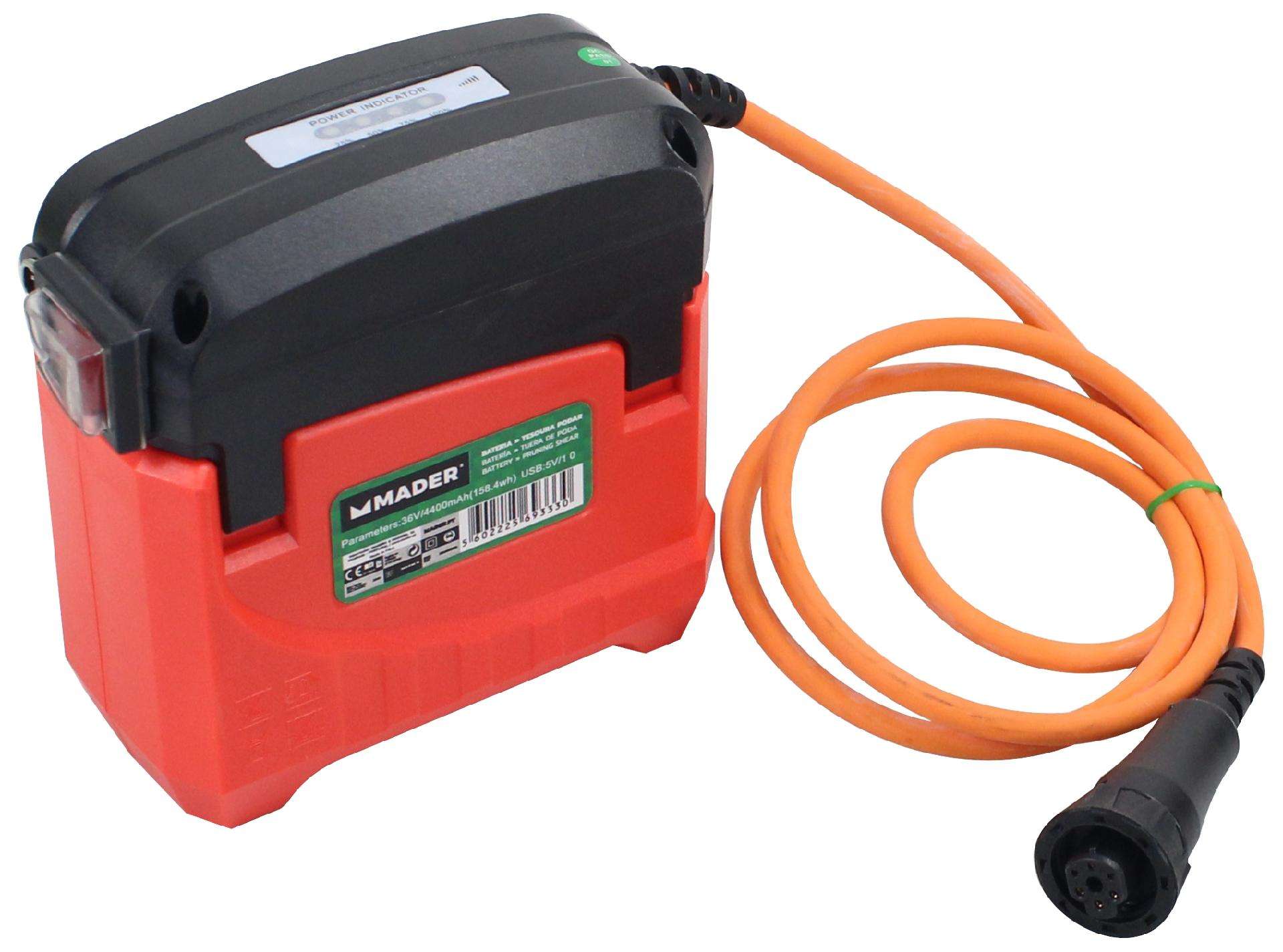 Bateria para Tesoura de Podar 69342, 36V, 4.0Ah refª 69333 MADER