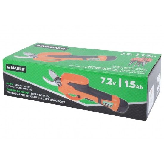 Tesoura de Podar, com Bateria 7.2V/1.5Ah |Garden Tools ref 69341 MADER