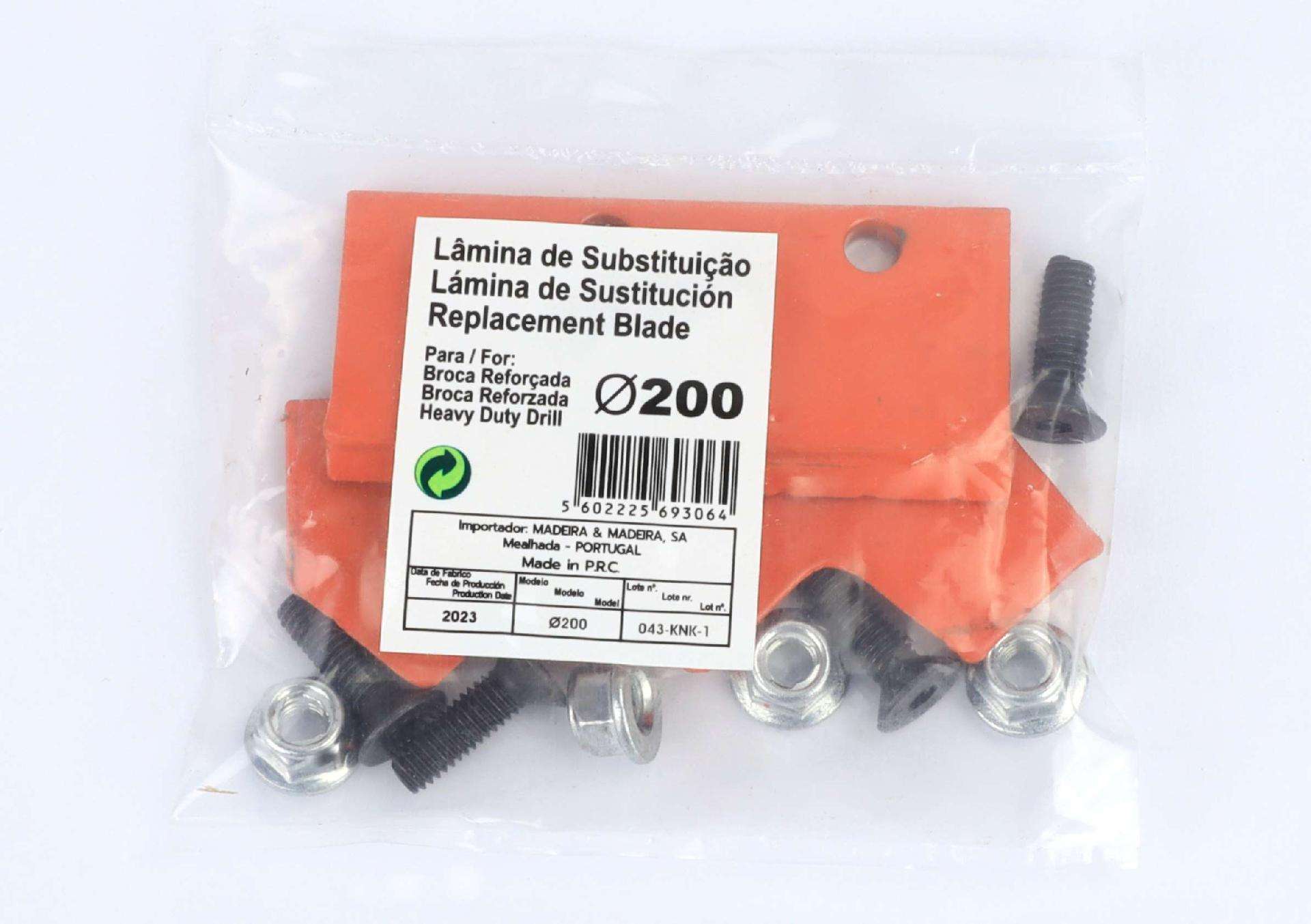 LÂMINA DE SUBSTITUIÇÃO 200 refª 69306 MADER