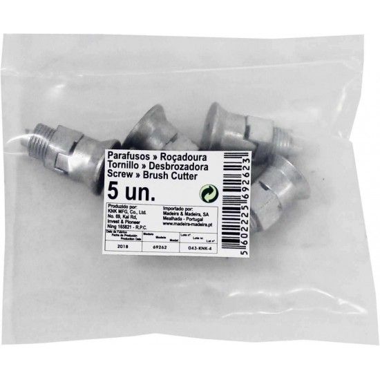 Parafuso de Fixação, para União de Roçadora, 5Un refª 69262 MADER Parafuso de Fixação, para União de Roçadora, 5Un refª 69262 MADER