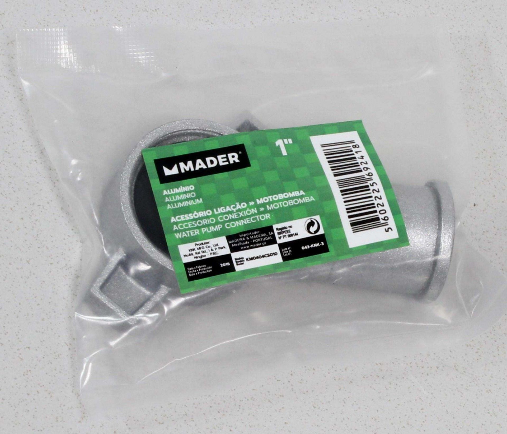 Ligação, para Motobomba, 1" refª 69241 MADER