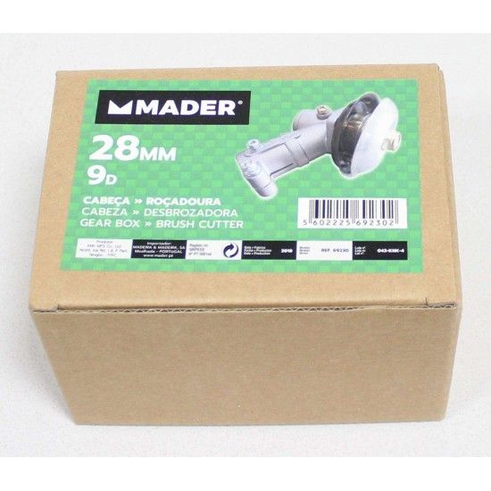 Cabe�a para Ro�adora, 28mm, 9D ref� 69230 MADER