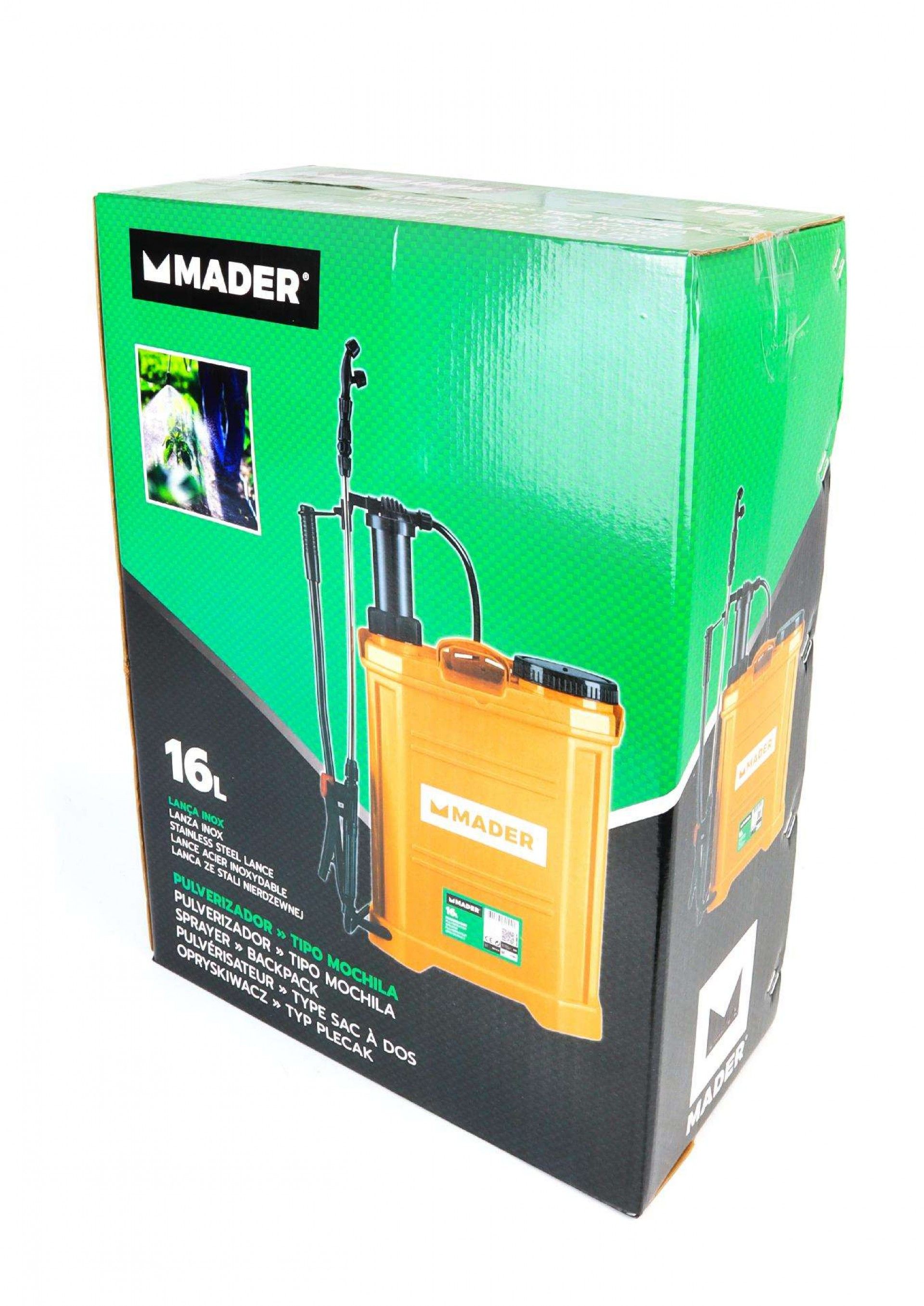 Pulverizador, Manual, 16L, Mochila ref. 69094 MADER