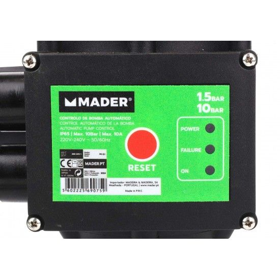 Pressstato Automtico, 10Bar ref. 69075 MADER