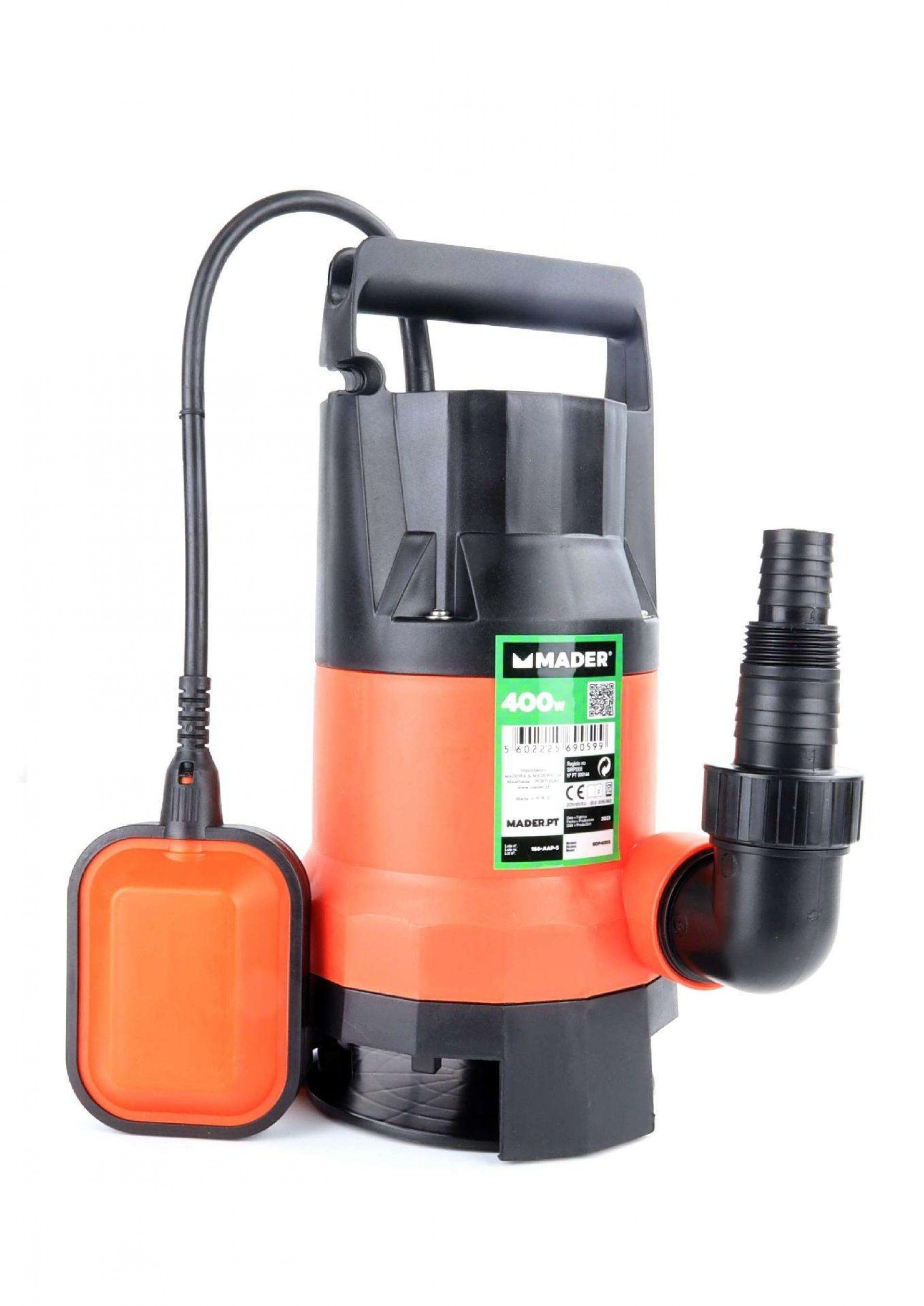 Bomba Submersível, Águas Sujas, 400W, 8000 L/h refª 69059 MADER