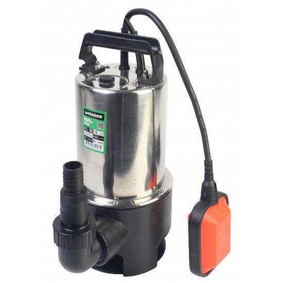 Bomba Submersvel, guas Sujas, 550W, 10500 L/h ref 69057 MADER