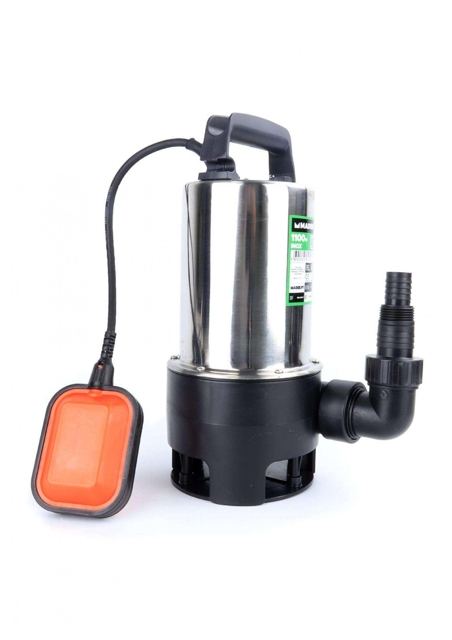 Bomba Submersível, Águas Sujas, 1100W, 15500 L/h refª 69058 MADER