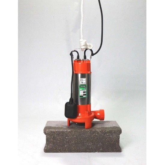 Bomba Submersível com Triturador, Águas Sujas, 1100W refª 69047 MADER Bomba Submersível com Triturador, Águas Sujas, 1100W refª 69047 MADER
