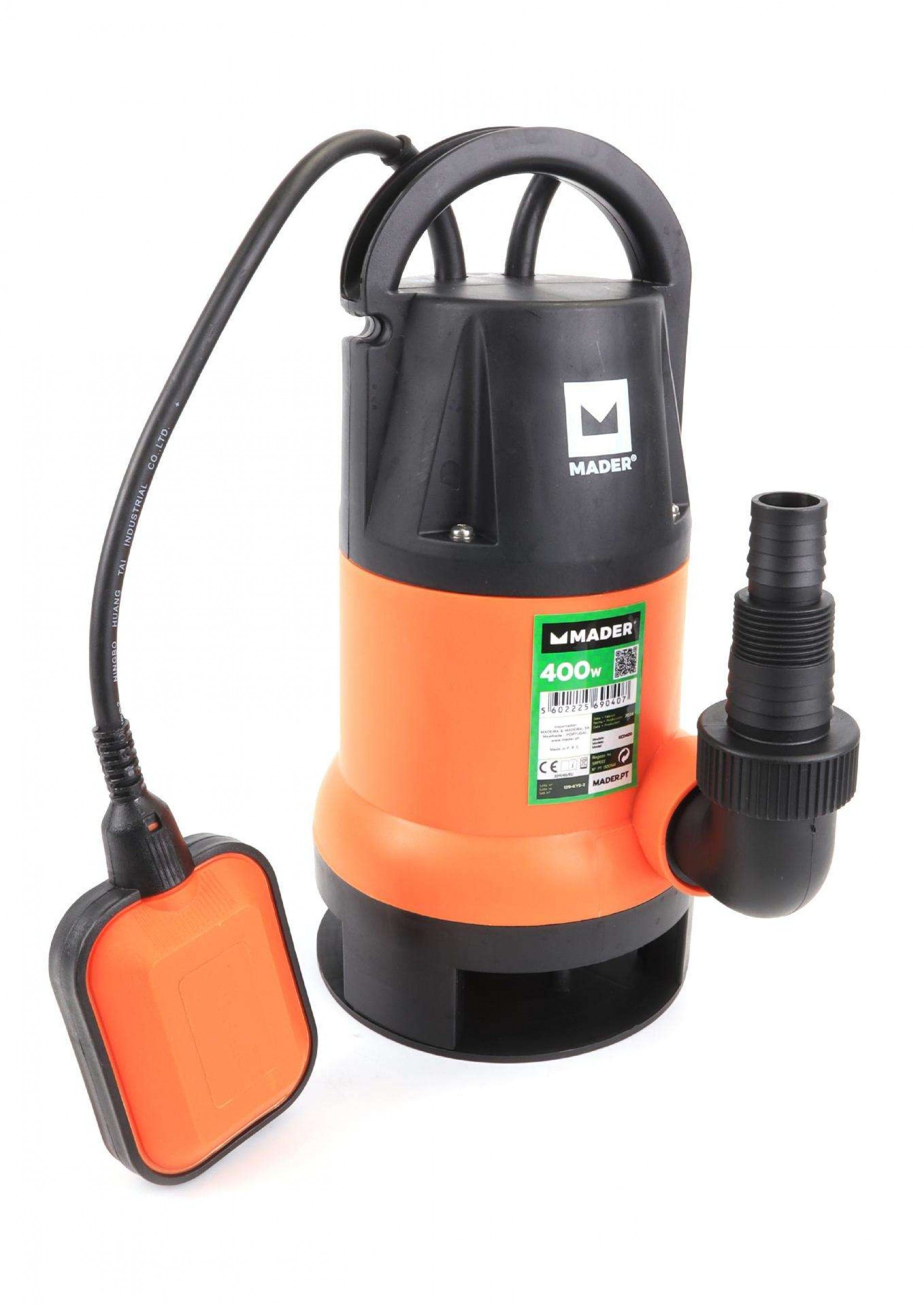 Bomba Submersível, Águas Sujas, 400W, 8000 L/h refª 69040 MADER