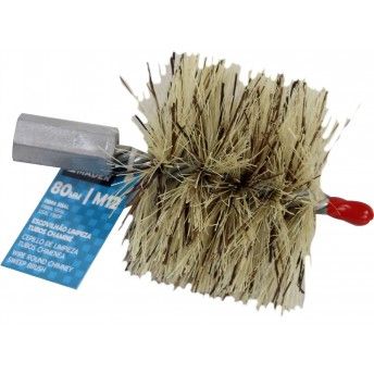 Escovilho Limpeza Chamin, Sisal, 80mm ref 68232 MADER