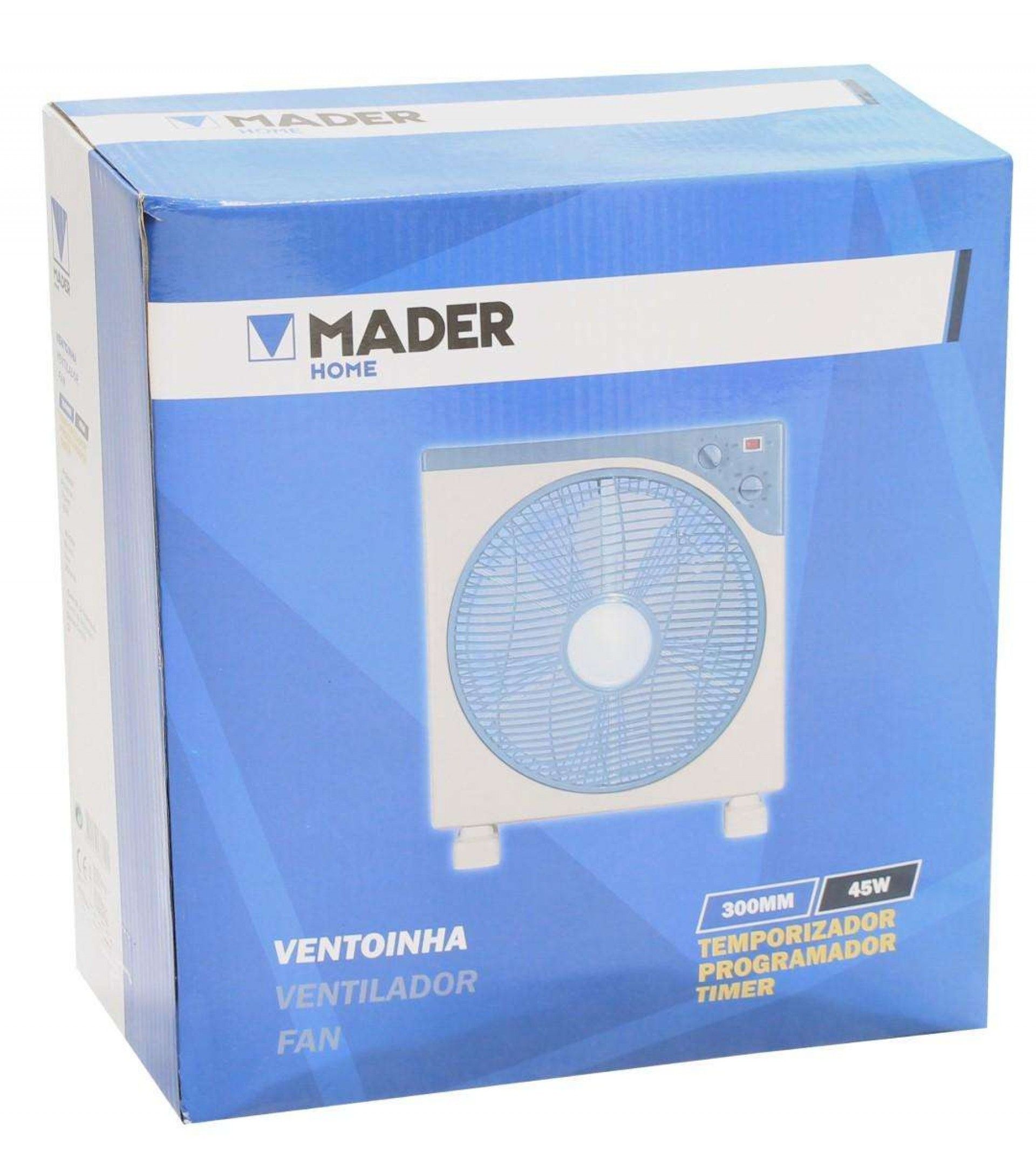 Ventoínha com Temporizador, 45W, 300mm | Home Tools refª 68151 MADER
