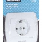 Tomada Interior com Terra refª 68072 MADER Tomada Interior com Terra refª 68072 MADER