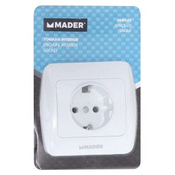 Tomada Interior com Terra ref 68072 MADER