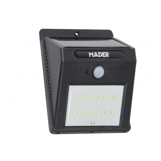 Lanterna com Painel Solar, 10 LED ref 68068 MADER