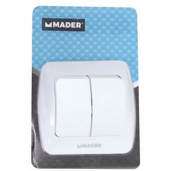 Interruptor Interior Duplo ref 68070 MADER