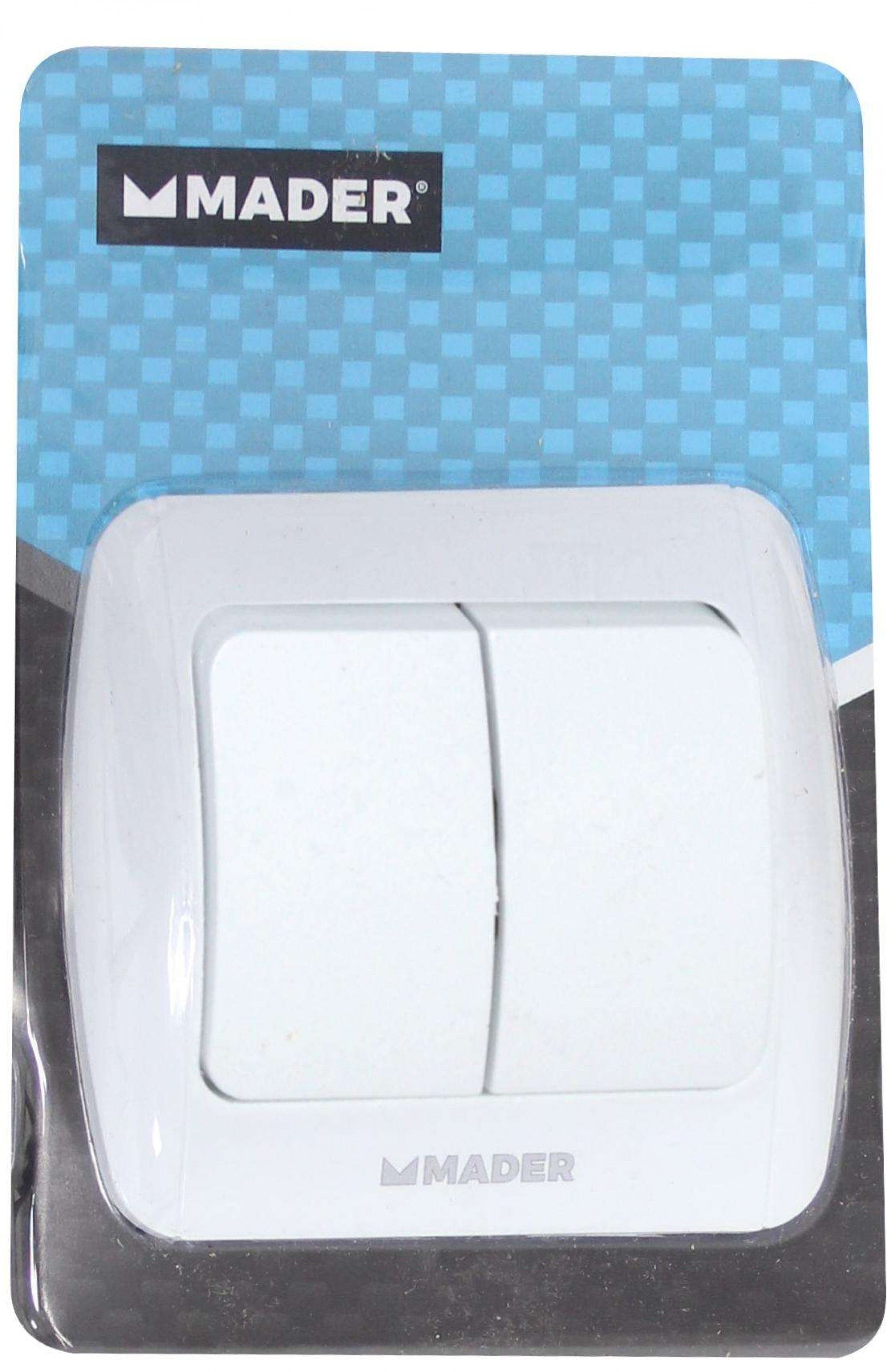 Interruptor Interior Duplo refª 68070 MADER