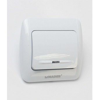 Interruptor Interior con Luz, Simples ref 68071 MADER