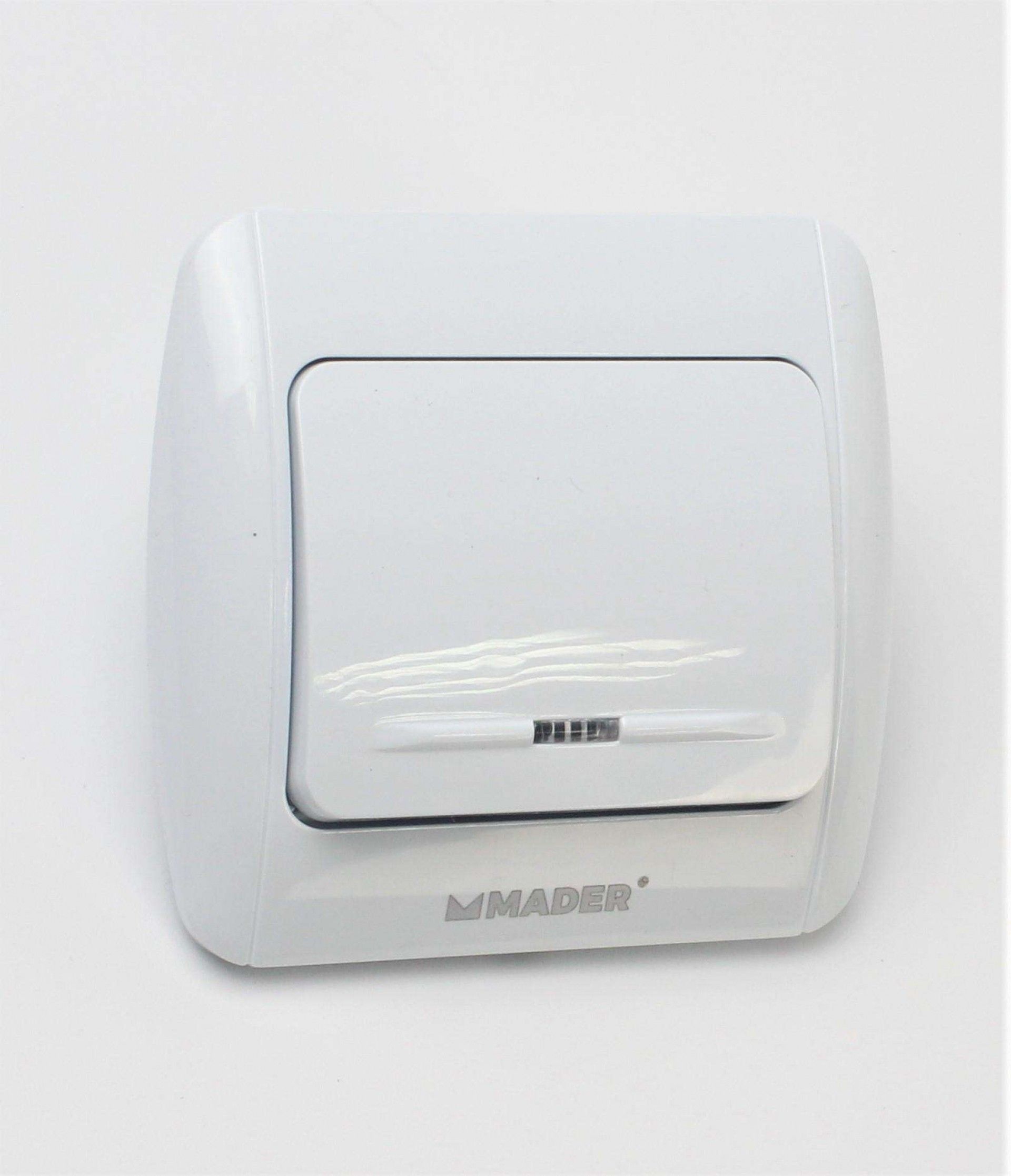 Interruptor Interior con Luz, Simples refª 68071 MADER