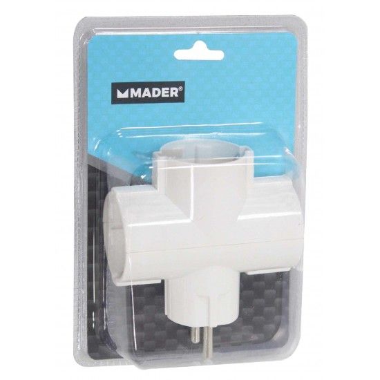 Ficha Elétrica Tripla com Terra refª 68040 MADER Ficha Elétrica Tripla com Terra refª 68040 MADER