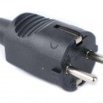 Ficha El�trica Macho com Terra ref� 68031 MADER