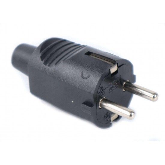 Ficha El�trica Macho com Terra ref� 68031 MADER