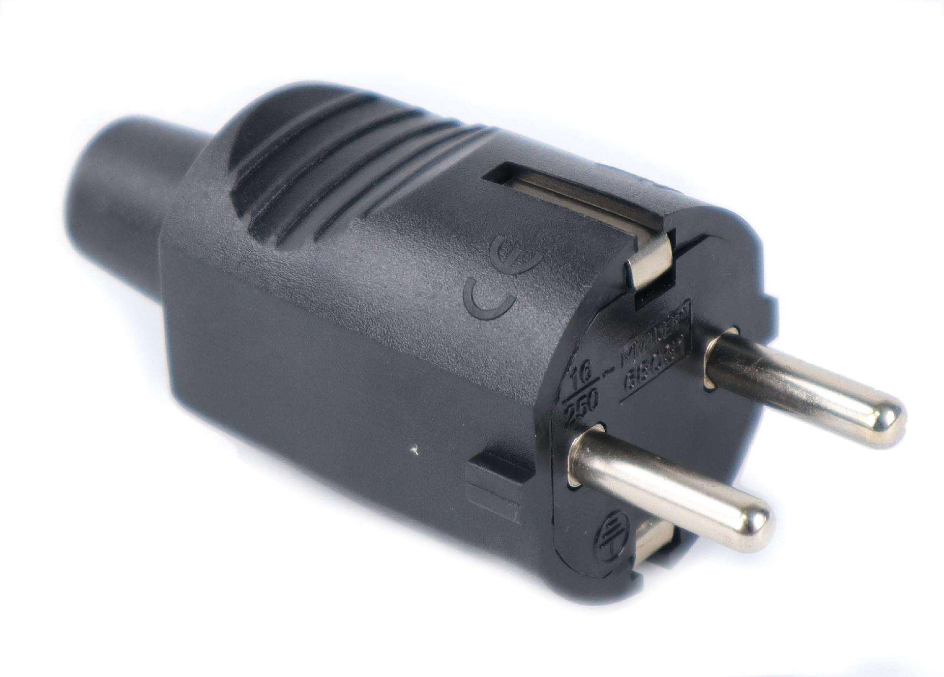 Ficha Elétrica Macho com Terra refª 68031 MADER