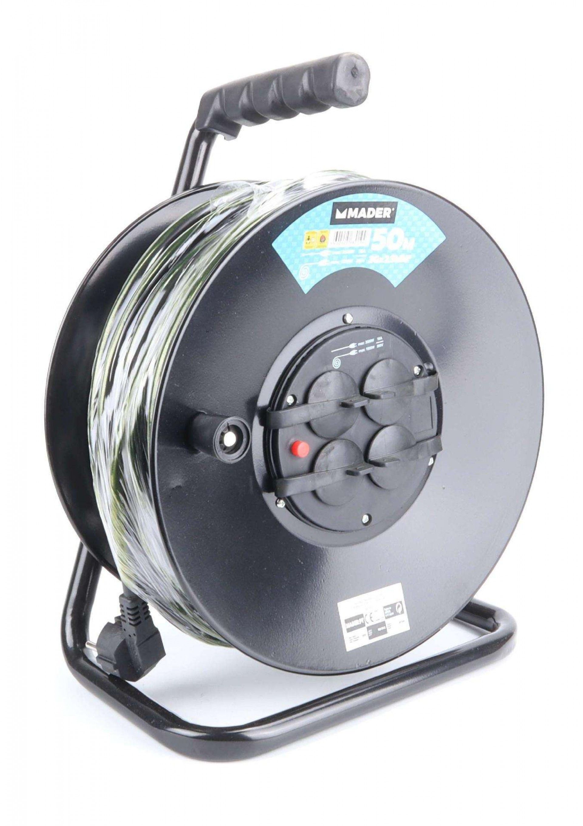 Extensão Eléctrica, com Enrolador, 50m refª 68019 MADER