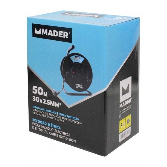 Extenso Elctrica, com Enrolador, 50m ref 68019 MADER