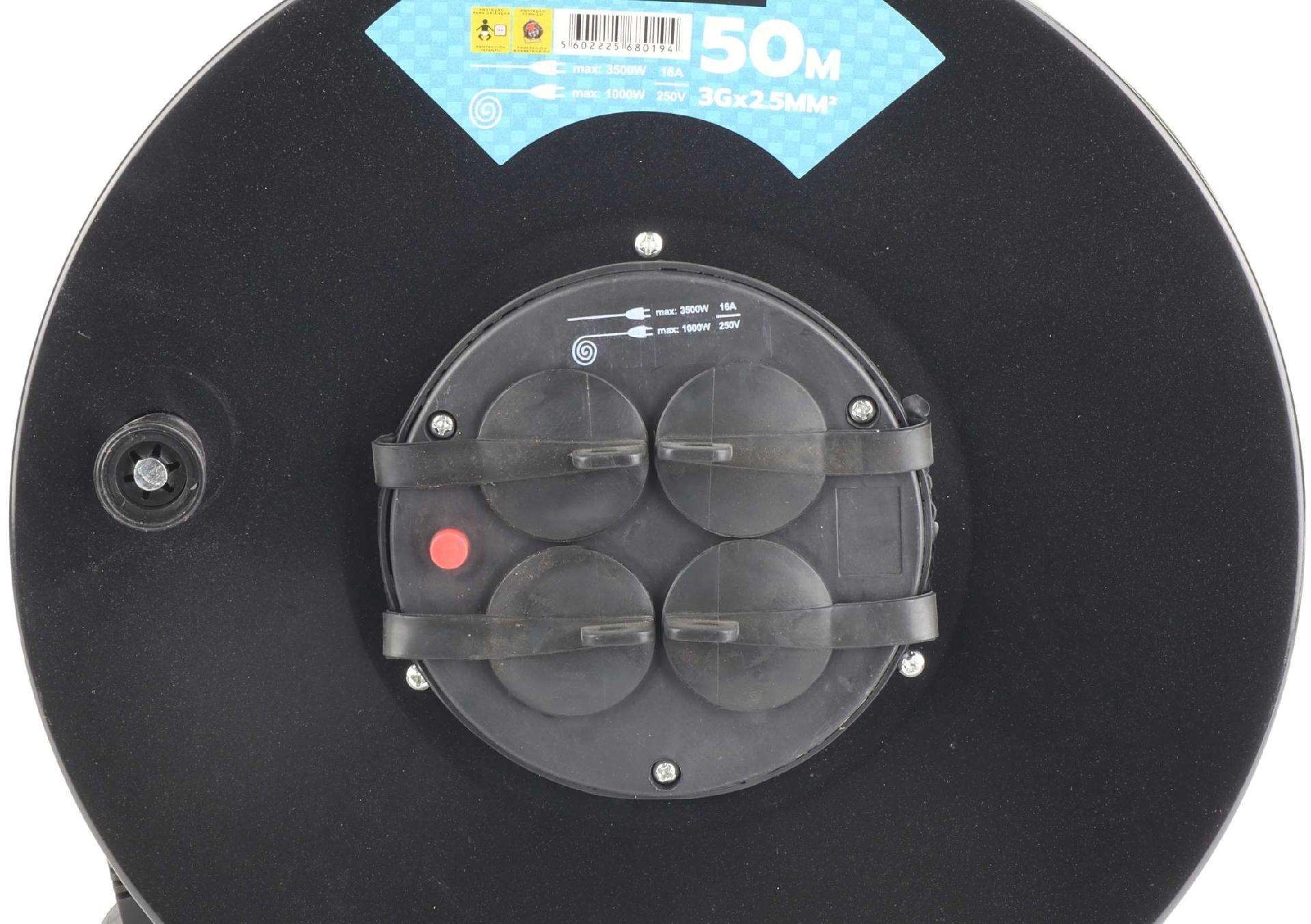 Extensão Eléctrica, com Enrolador, 50m refª 68019 MADER