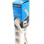 Extensão Elétrica, com Interruptor, 5 Tomadas, 5m, 3G x 1.5mm² refª 68002 MADER Extensão Elétrica, com Interruptor, 5 Tomadas, 5m, 3G x 1.5mm² refª 68002 MADER