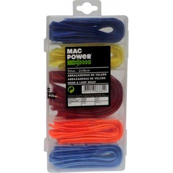 Abraadeiras de Velcro, 50Un  ref 66682 MAC POWER