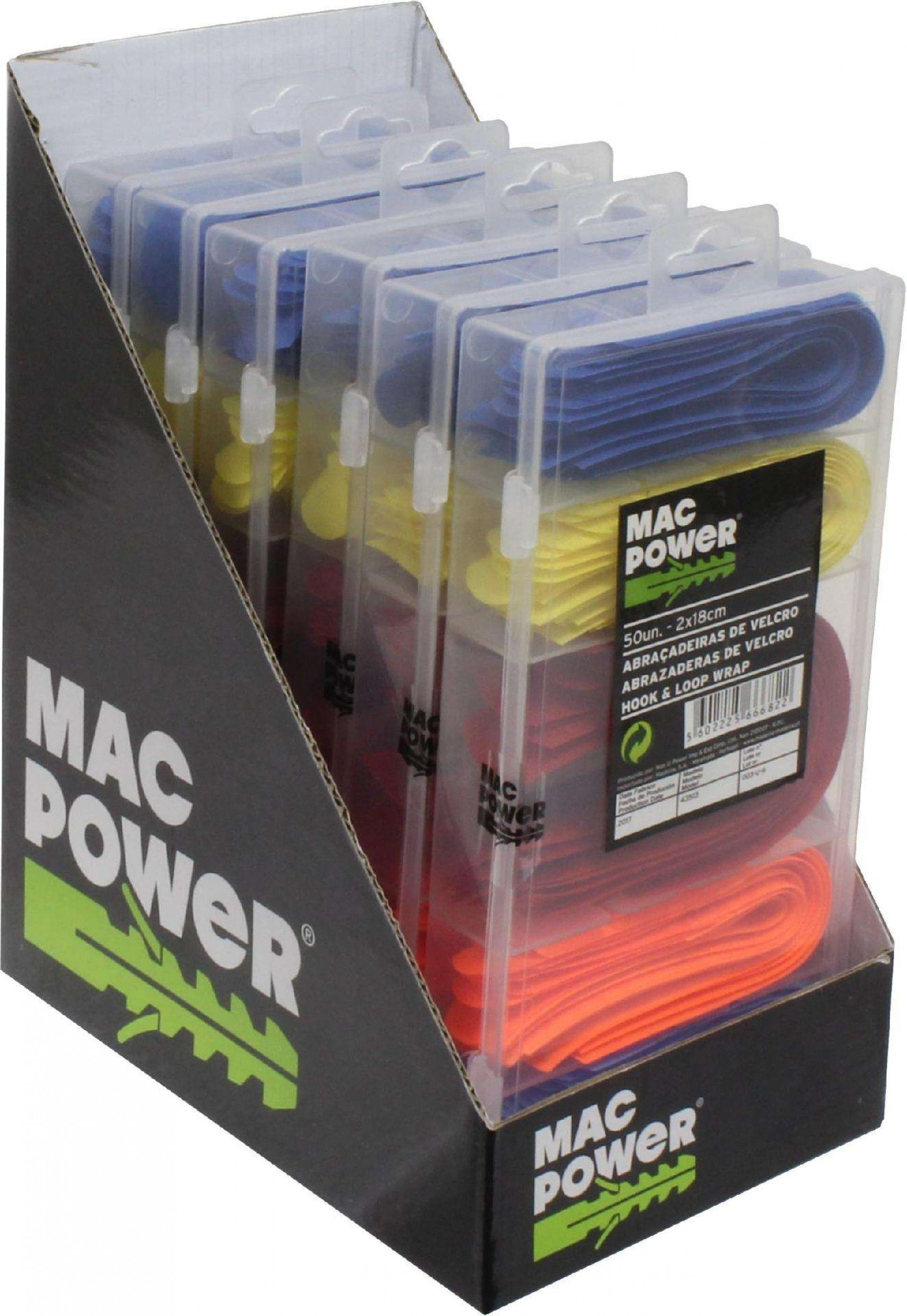 Abraçadeiras de Velcro, 50Un refª 66682 MAC POWER