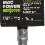 Chave de Caixa, com Bit, 1/4, T10 refª 66551 MAC POWER Chave de Caixa, com Bit, 1/4, T10 refª 66551 MAC POWER