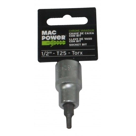 Chave de Caixa, com Bit, 1/2, T25  ref 66562 MAC POWER
