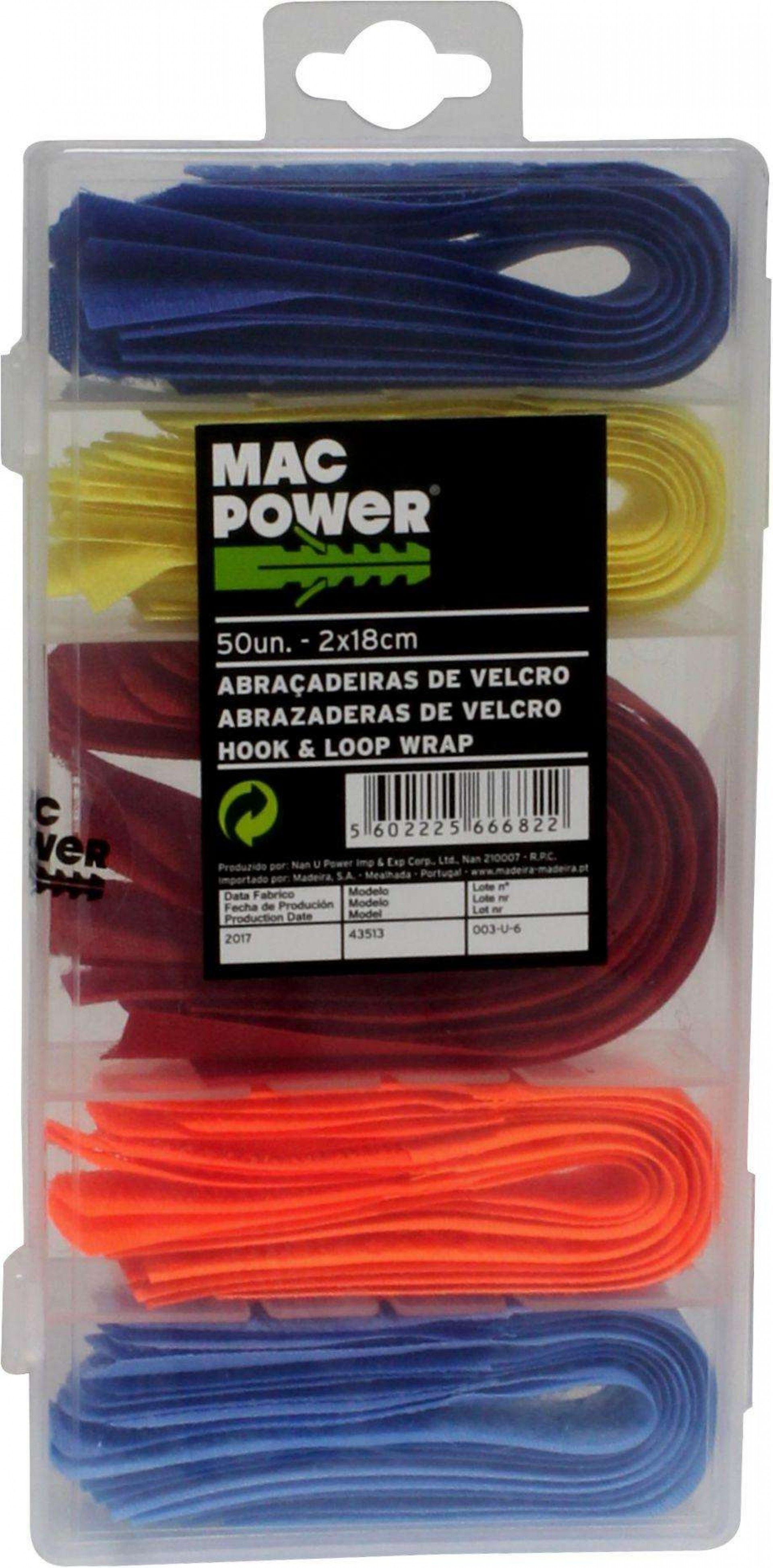 Abraçadeiras de Velcro, 50Un refª 66682 MAC POWER